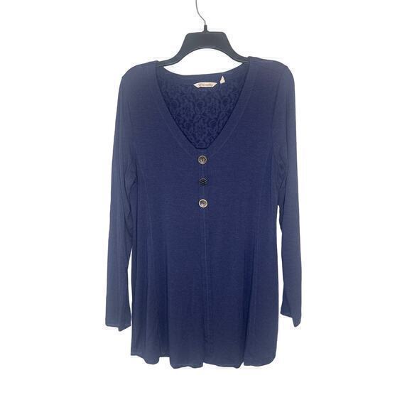 Soft Surroundings Tunic‎ Top in Blue Size Large - Picture 1 of 4